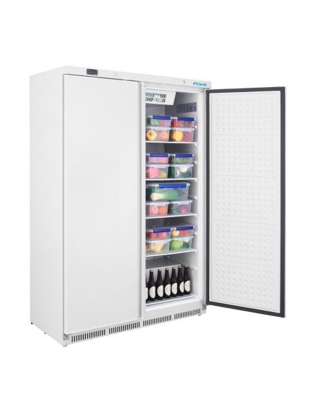Armoire réfrigérée positive double porte Polar C 744L blanche