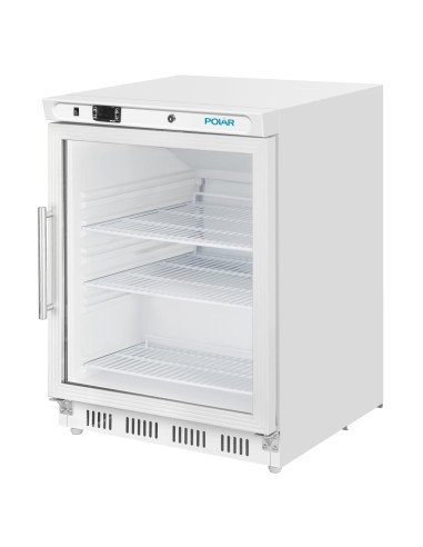Vitrine réfrigérée dessous de comptoir Polar 150L blanche