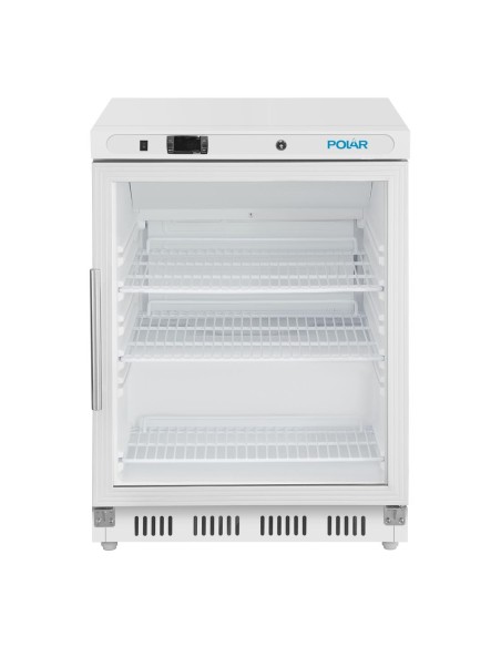 Vitrine réfrigérée dessous de comptoir Polar 150L blanche