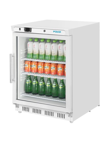 Vitrine réfrigérée dessous de comptoir Polar 150L blanche