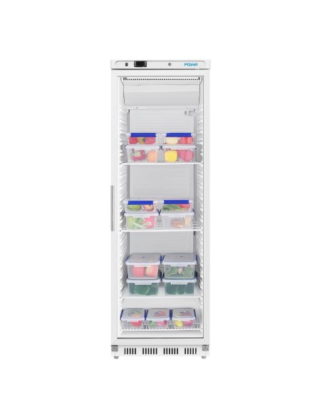 Vitrine réfrigérée positive Polar 400 L blanche - 185 W