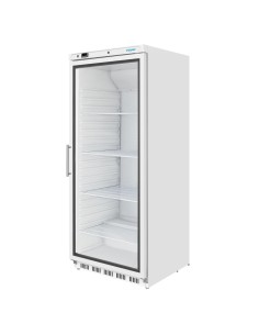 Vitrine réfrigérée Polar 600L blanche - 185W, porte verrouillable