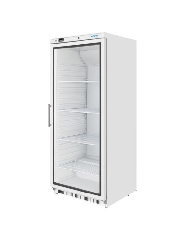 Vitrine réfrigérée Polar 600L blanche - 185W, porte verrouillable