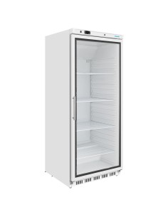 Vitrine réfrigérée Polar 600L blanche - 185W, porte verrouillable 2