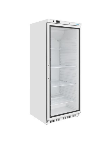 Vitrine réfrigérée Polar 600L blanche - 185W, porte verrouillable