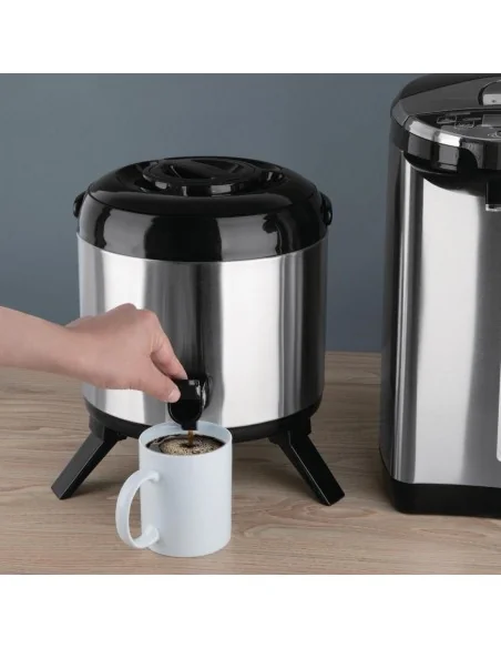 Distributeur de boissons en inox double paroi Olympia 6L