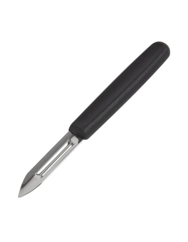 Eplucheur Vogue - Manche noir, lame inox double tranchant
