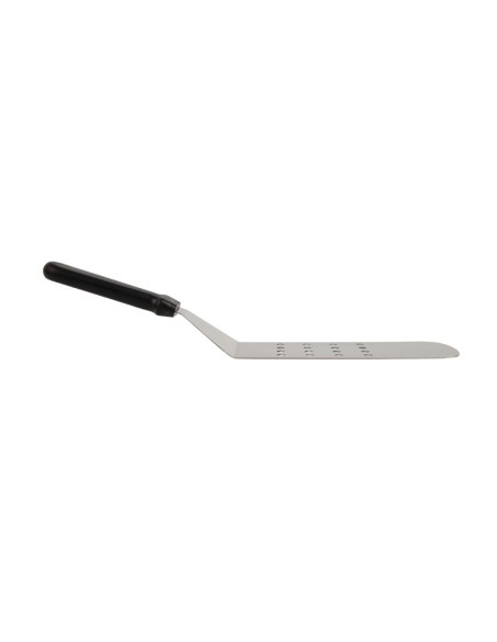 Spatule coudée ajourée Vogue - inox 255mm