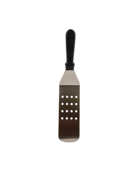 Spatule coudée ajourée Vogue - inox 255mm