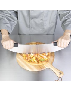 Couteau à pizza Vogue - Inox noir 520 mm 2