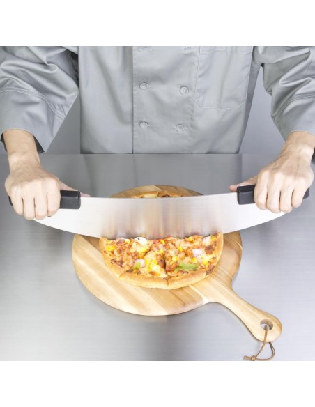 Couteau à pizza Vogue - Inox noir 520 mm