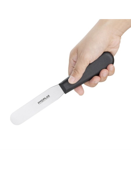 Couteau spatule à lame droite Hygiplas noir 100mm