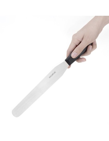 Couteau spatule à lame droite Hygiplas noir 255mm