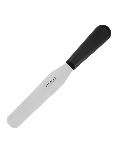Couteau spatule Hygiplas noir 150mm - inox flexible