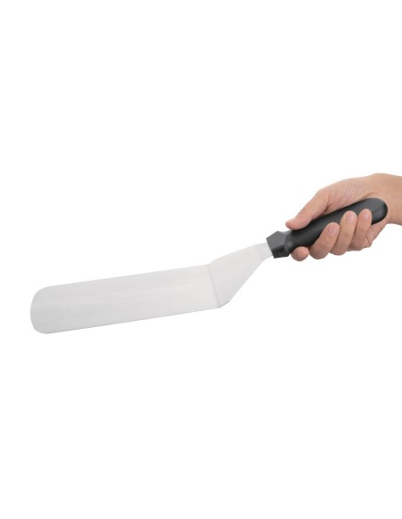 Spatule pleine Vogue 255mm - inox, ergonomique