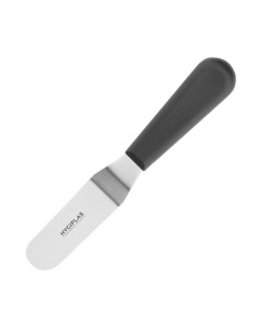 Couteau spatule coudé Hygiplas noir 100mm - 10 cm