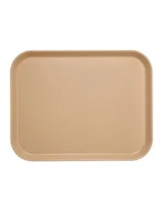 Plateau en polyester Versalite Cambro moka moucheté 45,7 cm
