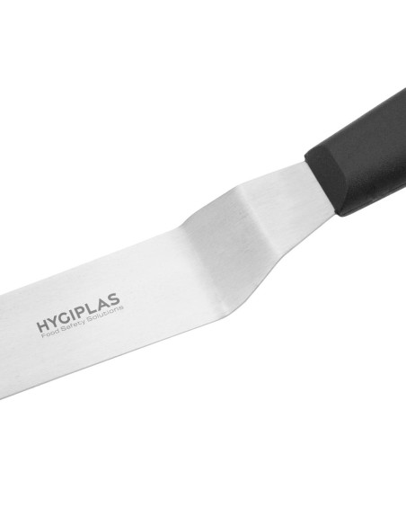 Couteau spatule coudé Hygiplas noir 190 mm
