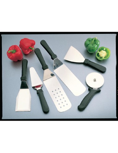 Spatule pleine Vogue 255mm - inox, ergonomique