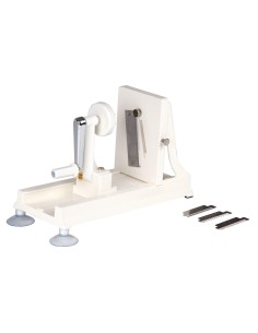 Spiralizer de légumes Vogue - 3 lames inox, blanc