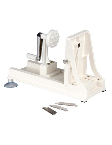 Spiralizer de légumes Vogue - 3 lames inox, blanc