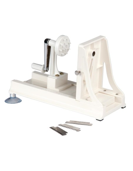Spiralizer de légumes Vogue - 3 lames inox, blanc