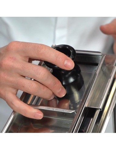 Poussoir de sécurité pour mandoline Bron - Accessoire inox