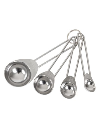 Ensemble de cuillères doseuses Kitchen Craft - 4 pièces inox