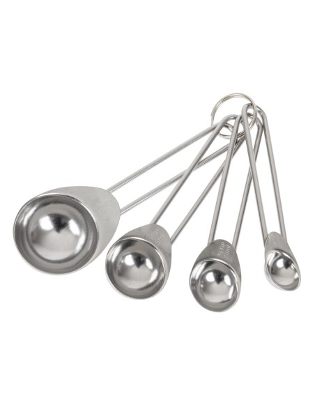 Ensemble de cuillères doseuses Kitchen Craft - 4 pièces inox