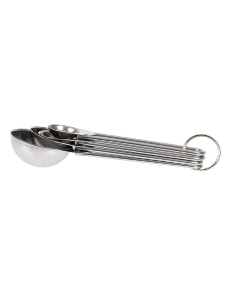 Ensemble de cuillères doseuses Kitchen Craft - 4 pièces inox
