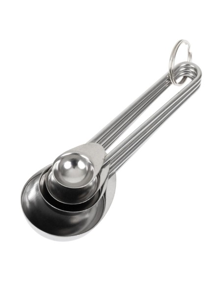 Ensemble de cuillères doseuses Kitchen Craft - 4 pièces inox