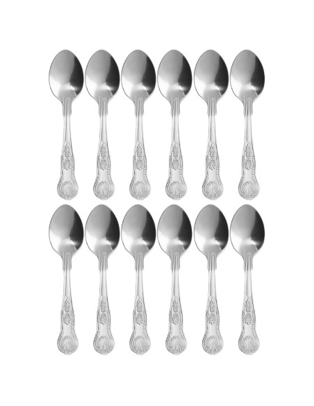 Cuillère à thé Olympia Kings - lot de 12 en inox 18/0