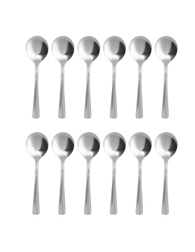 Cuillère à soupe ronde Olympia Harley - lot de 12