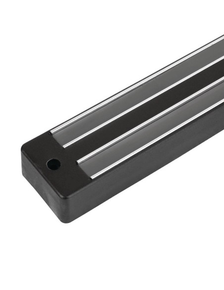 Barre magnétique pour couteaux Vogue 300mm - Noir