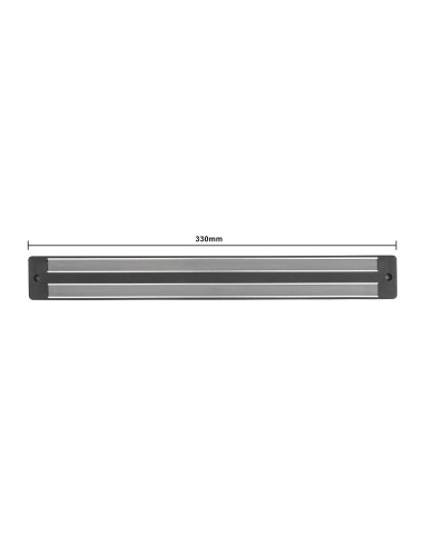 Barre magnétique pour couteaux Vogue 300mm - Noir
