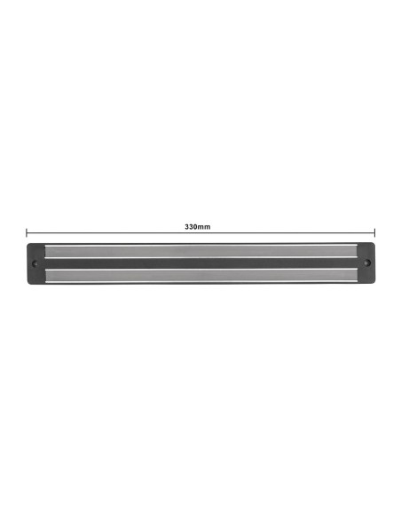 Barre magnétique pour couteaux Vogue 300mm - Noir