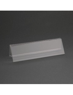 Porte-menu acrylique Olympia A5 - Transparent