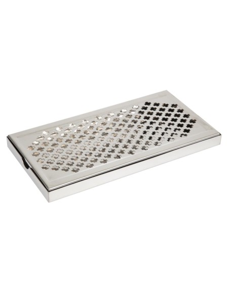 Bac récepteur de bar inox Beaumont 300x150 mm