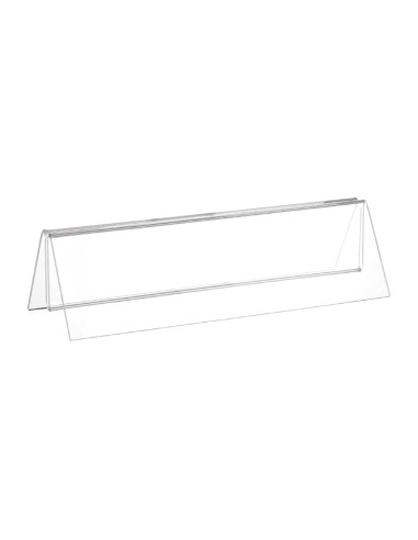 Porte-menu acrylique Olympia A5 - Transparent