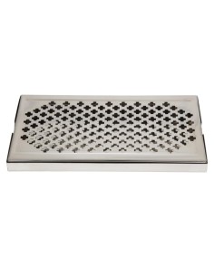 Bac récepteur de bar inox Beaumont 300x150 mm 2