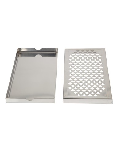 Bac récepteur de bar inox Beaumont 300x150 mm