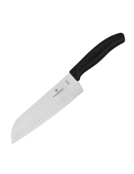 Couteau Santoku alvéolé Victorinox 17cm - Noir