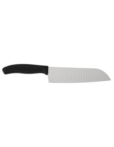Couteau Santoku alvéolé Victorinox 17cm - Noir