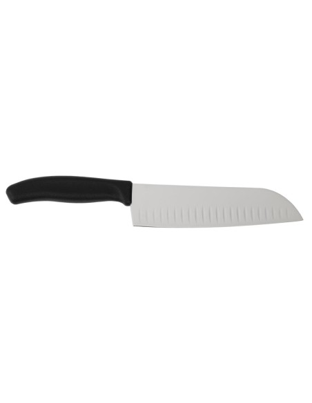 Couteau Santoku alvéolé Victorinox 17cm - Noir
