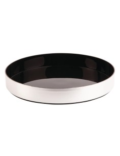 Plateau de bar rond antidérapant Beaumont 330 mm - Argent