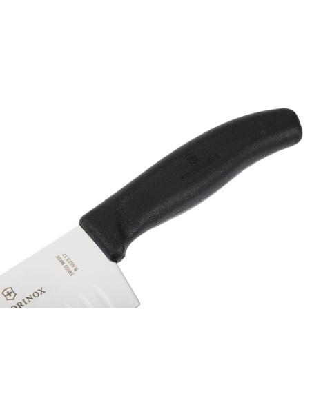 Couteau Santoku alvéolé Victorinox 17cm - Noir