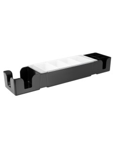 Boîte à compartiments noire Beaumont - Hygiène & praticité