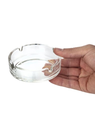 Petit cendrier empilable en verre Olympia - lot de 24