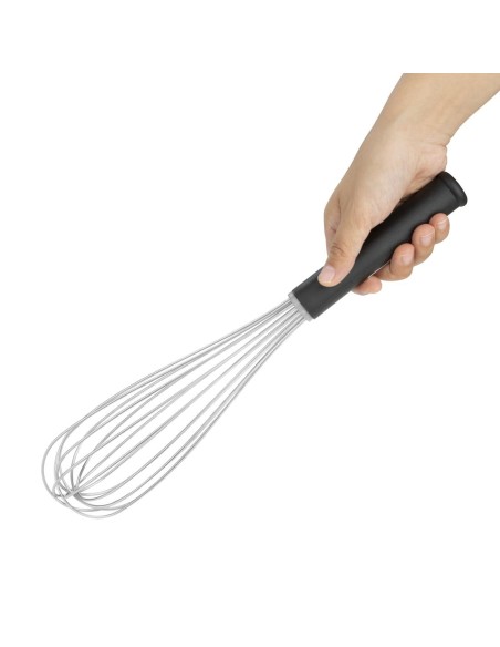 Fouet professionnel Vogue 35 cm - inox et vinyle noir