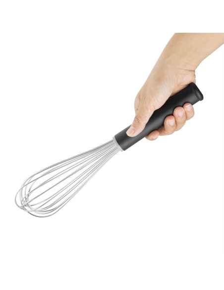 Fouet professionnel Vogue 30 cm - inox noir